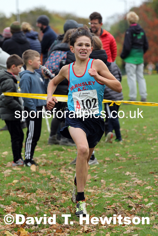 Boys under-15s Northern Cross Country Relays, Graves Park, Sheffield. Photo: David T. Hewitson/Sports for All Pics